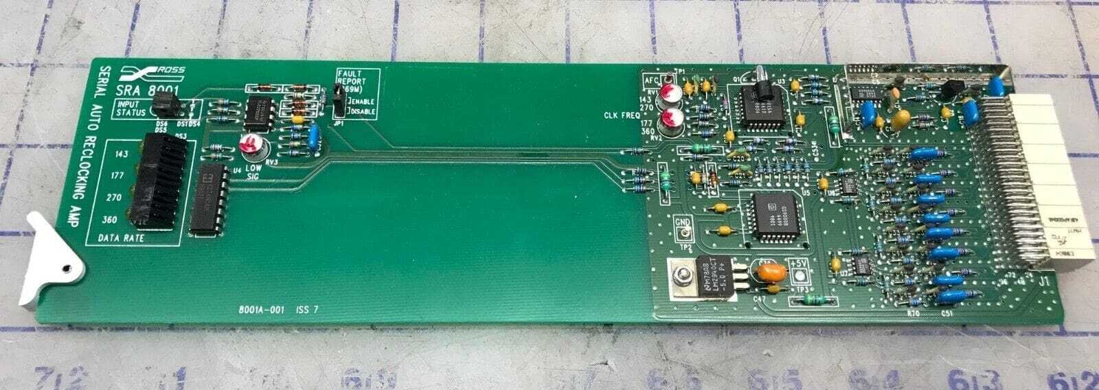 Ross SRA 8001 ROSS VIDEO ROSS VIDEO SERIAL RECLOCKING AMP 8001A-001 ISS 7