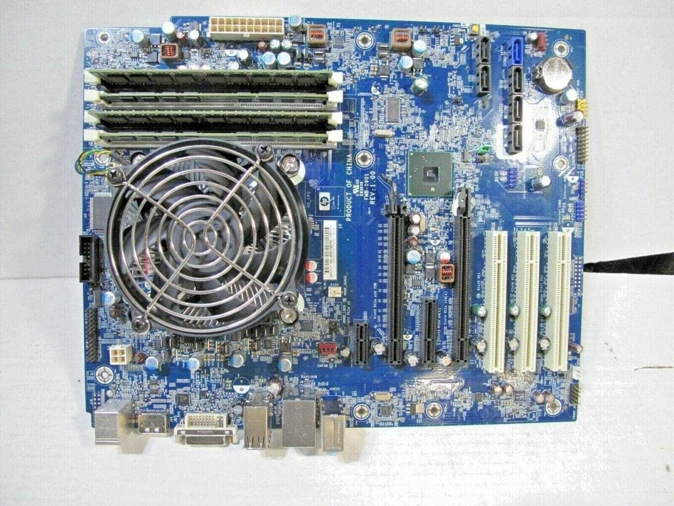 HP 506285-001 MOTHERBOARD WITH INTEL i3-530 CPU + 16GB RAM + FAN + HEATSINK