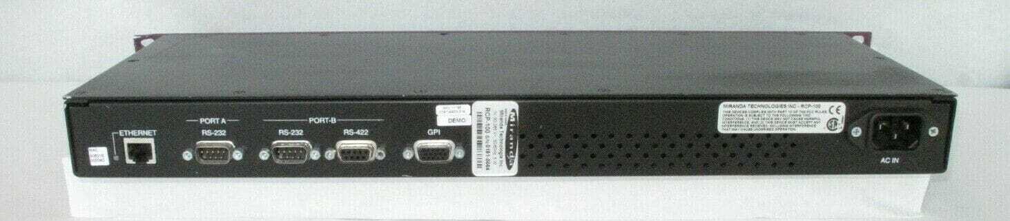 Miranda RCP-100 Remote Control Panel