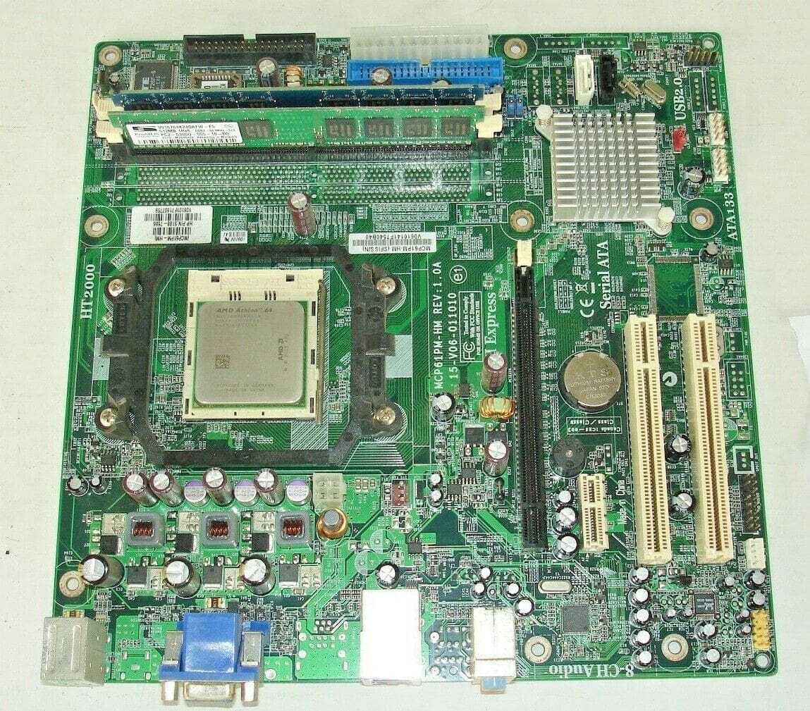 HP 5188-7686 MOTHERBOARD WITH AMD ATHLON 64 CPU+1024 MB RAM