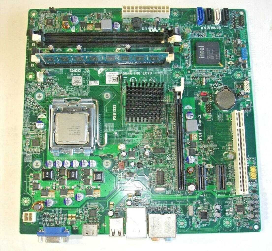 DELL 018D1Y FSWB1333 MOTHERBOARD + INTEL CELERON SLAFZ + 2GB RAM