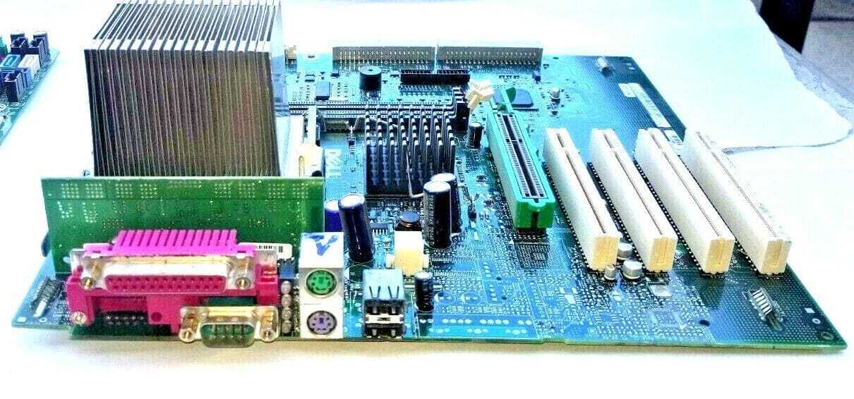 Dell 03E852 MOTHERBOARD + 2GHz INTEL CELERON SL6SW CPU + H/S