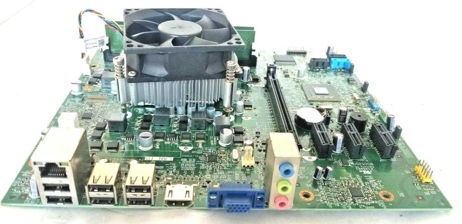 Dell 0M5DCD MOTHERBOARD + 3.3GHz INTEL i3-2120 SR05Y CPU + 4GB RAM + H/S & FAN