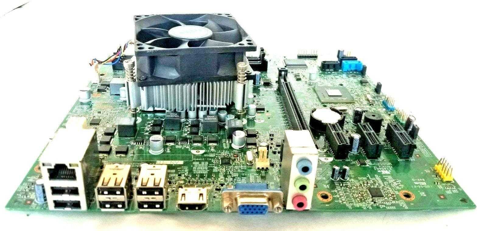 Dell 0GDG8Y Motherboard + 3.4GHz INTEL I3-2100 SR05C CPU + H/S & FAN