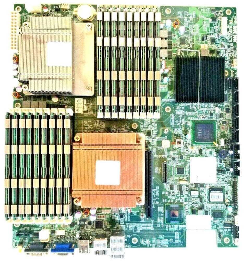 DELL 0WT5R3 MOTHERBOARD + 2x 2.4GHz INTEL XEON SLBV4 CPU + 72GB RAM + DUAL H/S's