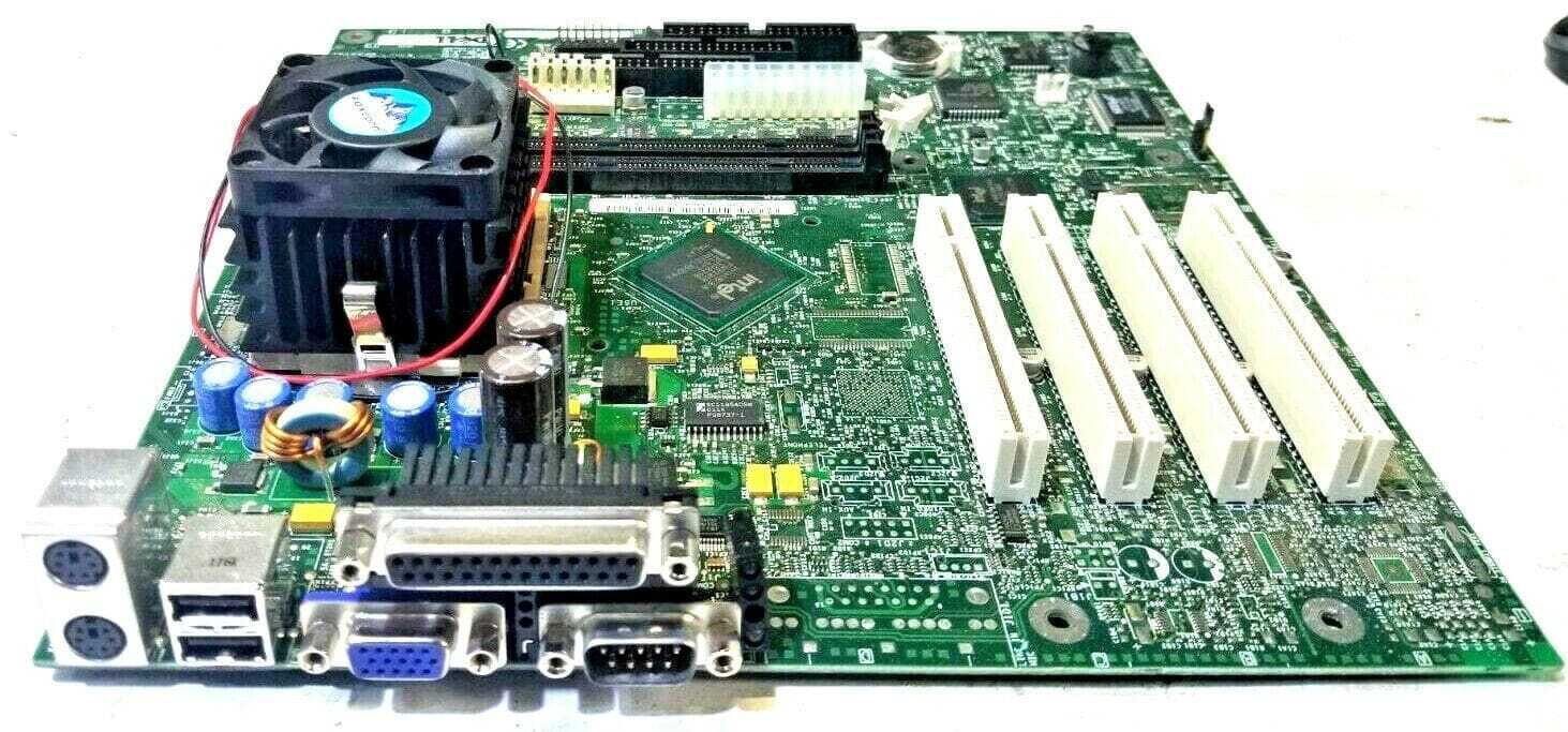 DELL AA A53824-302 MOTHERBOARD + INTEL CELERON 800MHz SL4TF CPU + H/S & FAN