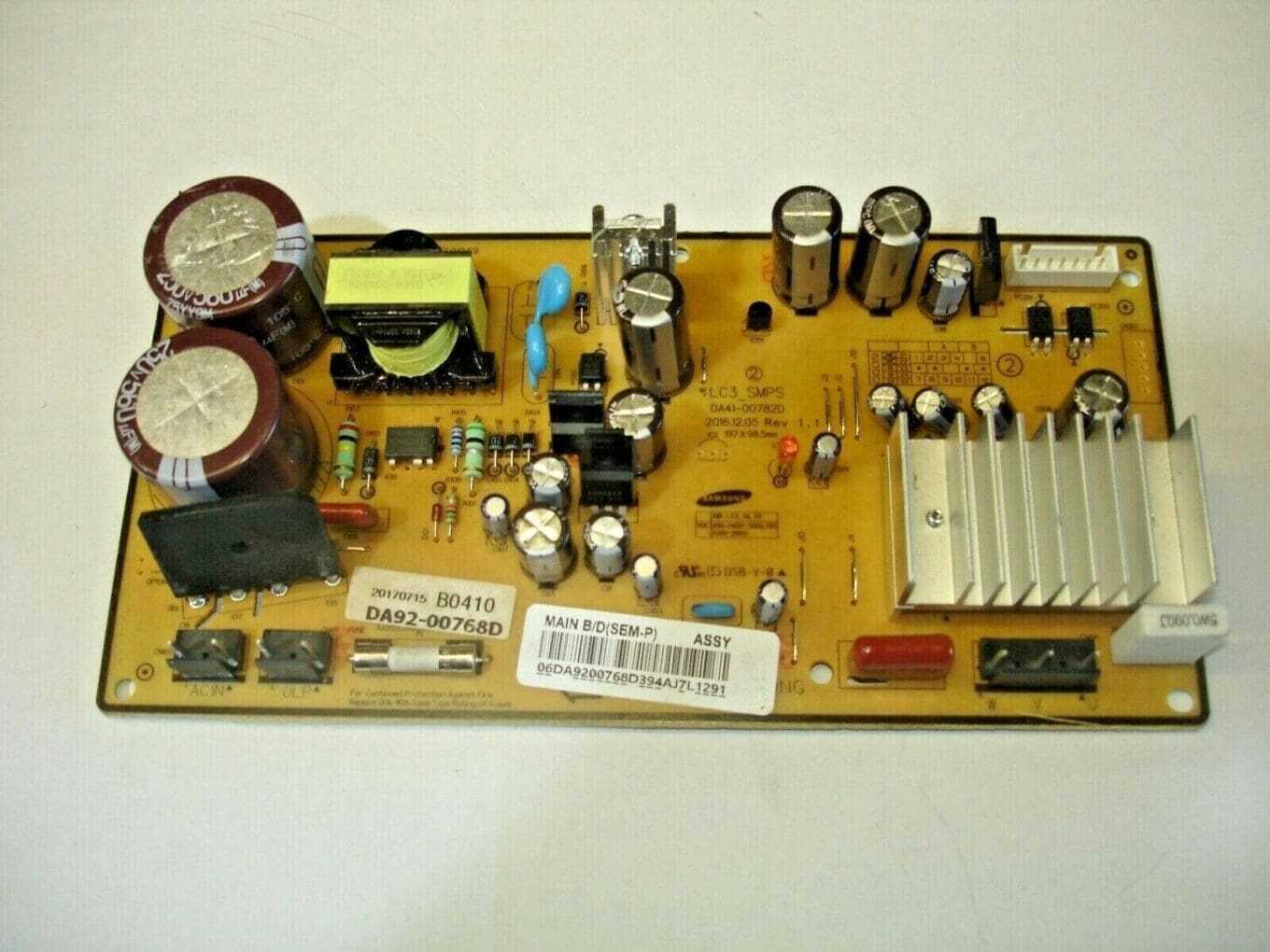 Samsung Refrigerator Control Board DA92-00768D