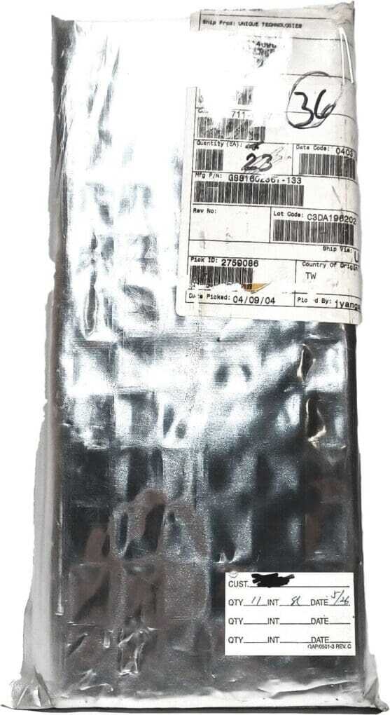 LOT OF 36 GSI GS8160Z36T-133 ZBT SRAM, 512KX36, 8.5ns, CMOS, PQFP100
