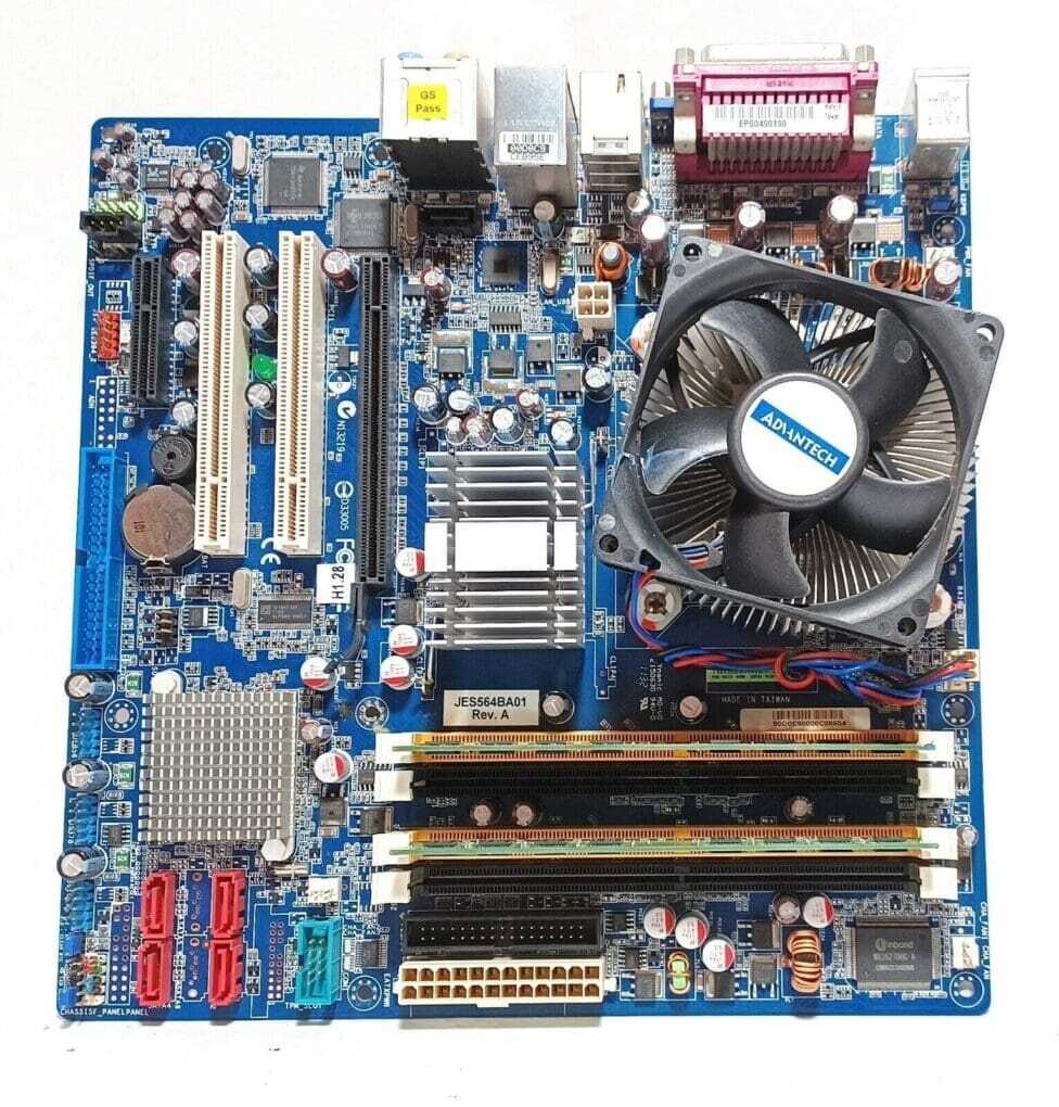 INTEL 08GSAQ96500203, JES564BA01 REV A MOTHERBOARD +2.13GHz SLA97 CPU + 4GB RAM