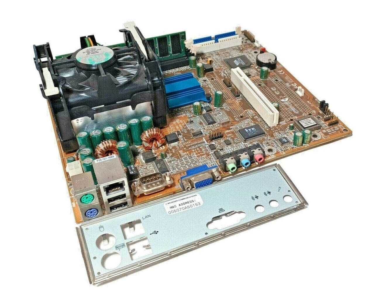S Tech P35-121-1689 Motherboard +SL6EG CPU + 512MB Ram + CPU Fan