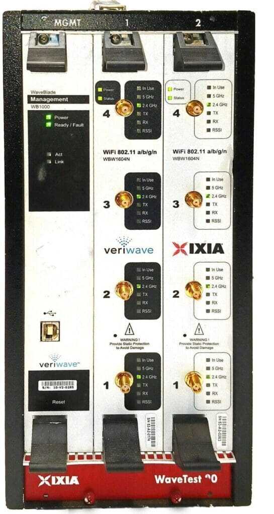 IXIA WAVETEST 20 CHASSIS with Management module + Two WBW1604N