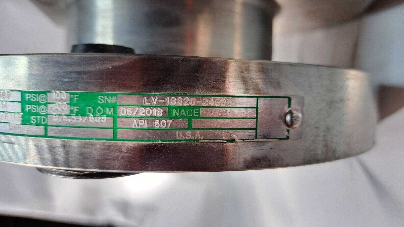 Ladish 3" Zirconium Ball Valve B550 API 607 Class 300 P135-L630-DR24-E30N