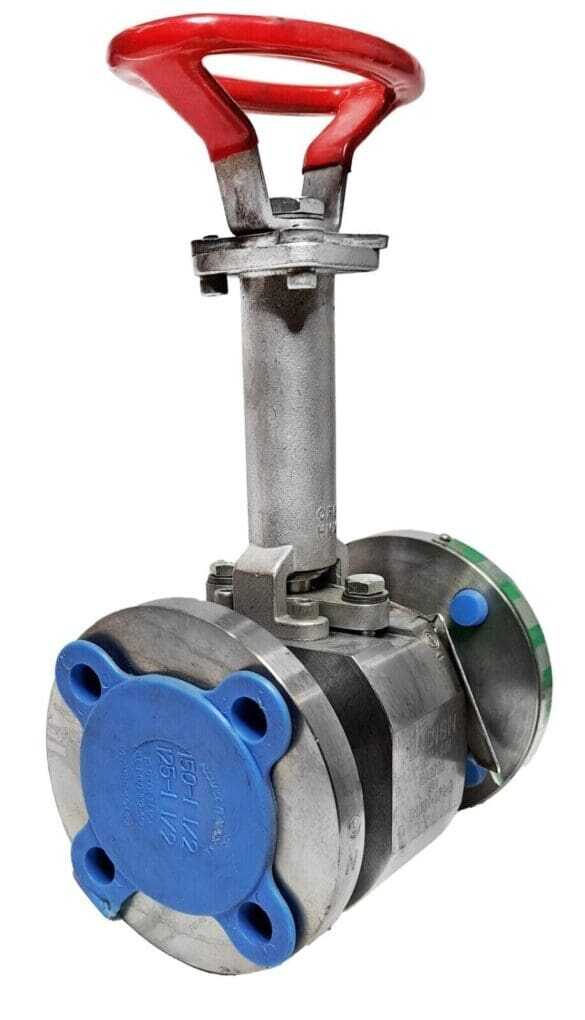 Ladish 1.5" Zirconium Ball Valve P135-V630-DR24-E15N API 607 Class 150 Fire Safe