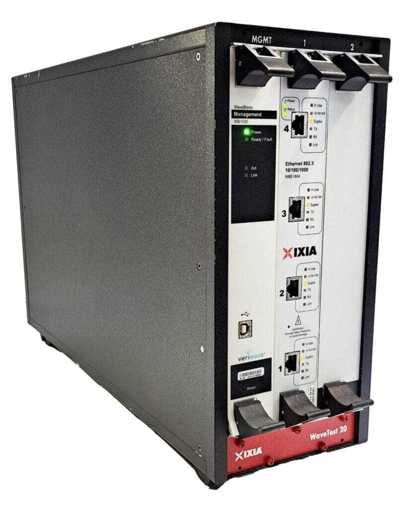 IXIA WAVETEST 20 CHASSIS with Management module + WBW1604 + WBW1000