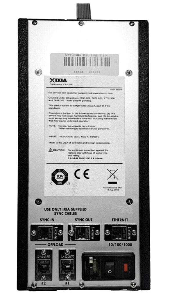 IXIA WAVETEST 20 CHASSIS with Management module + WBW1604 + WBW1000