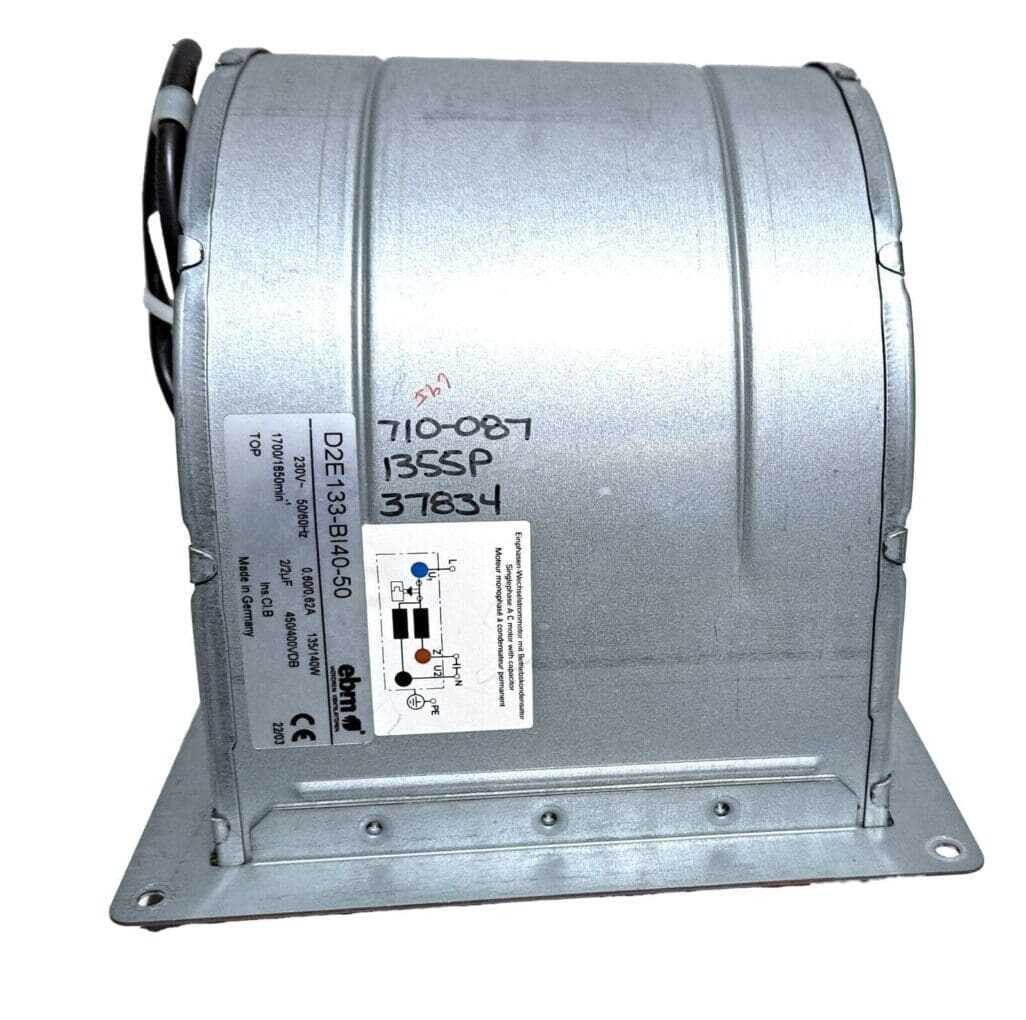 EBM D2E133-B140-50 Fan Blower, Centrifugal 230VAC Rectangular and Rounded