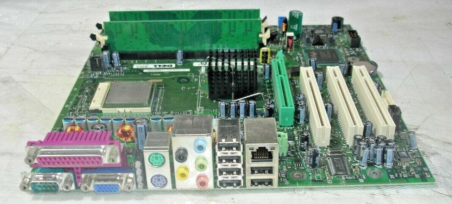 DELL 0N2828 MOTHERBOARD + INTEL PENTIUM 4 SL6PE CPU+512 MB RAM