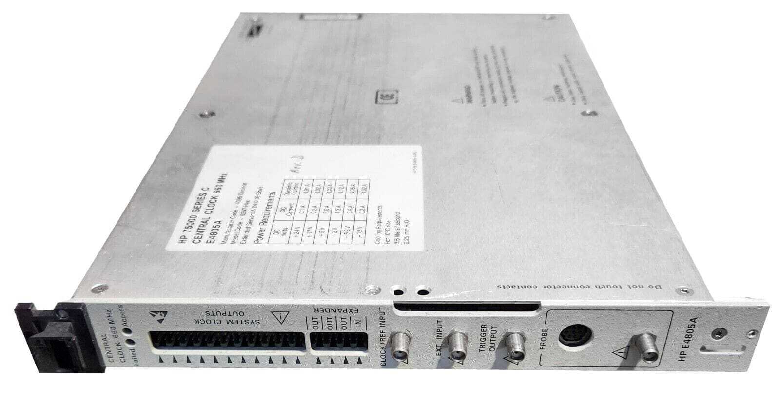 HP Agilent 75000 Series C Model E4805A Central Clock 660 MHz VXI MODULE