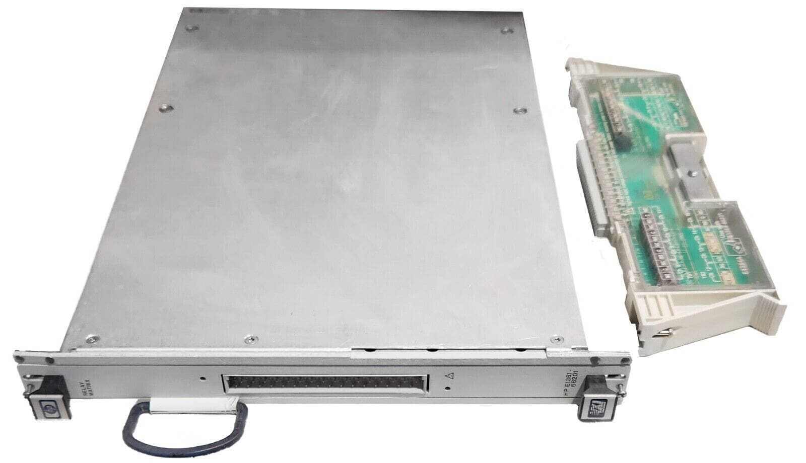 HP AGILENT 75000 MODEL E1403B FORM C SWITCH MODULE + 16-CH. FORM C SWITCH E1364A