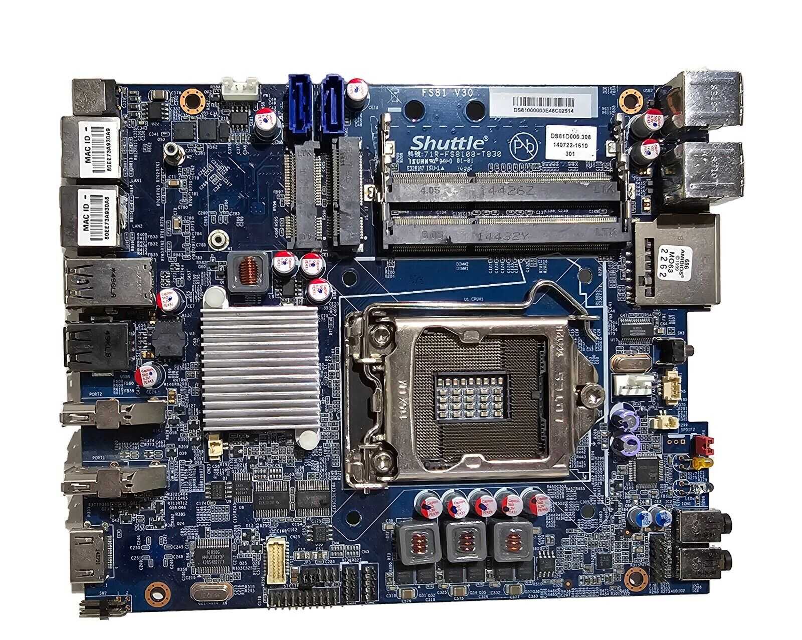 SHUTTLE Motherboard DS81, DS81D000.308