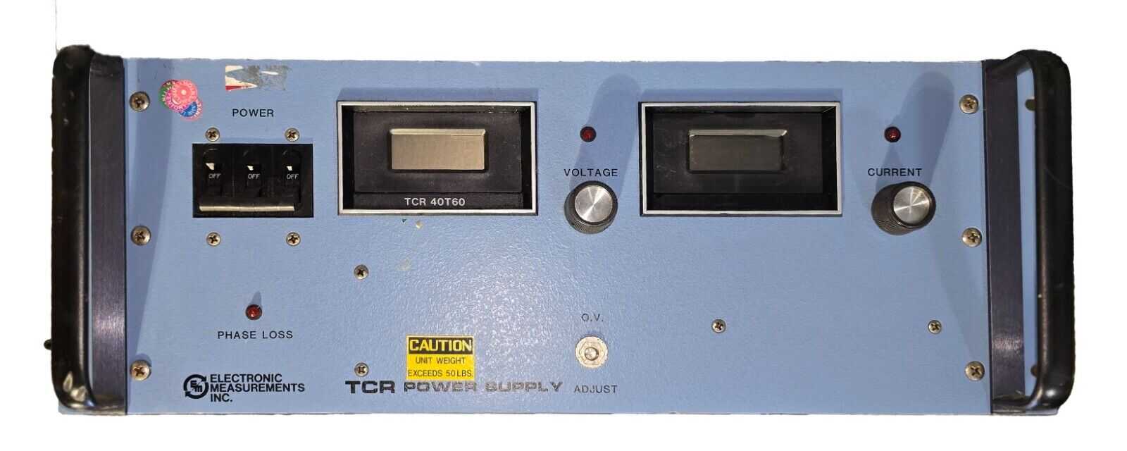 Electronic Measurements Inc TCR 40T60 0-40Vdc, 0-60A, Variable Power Supply