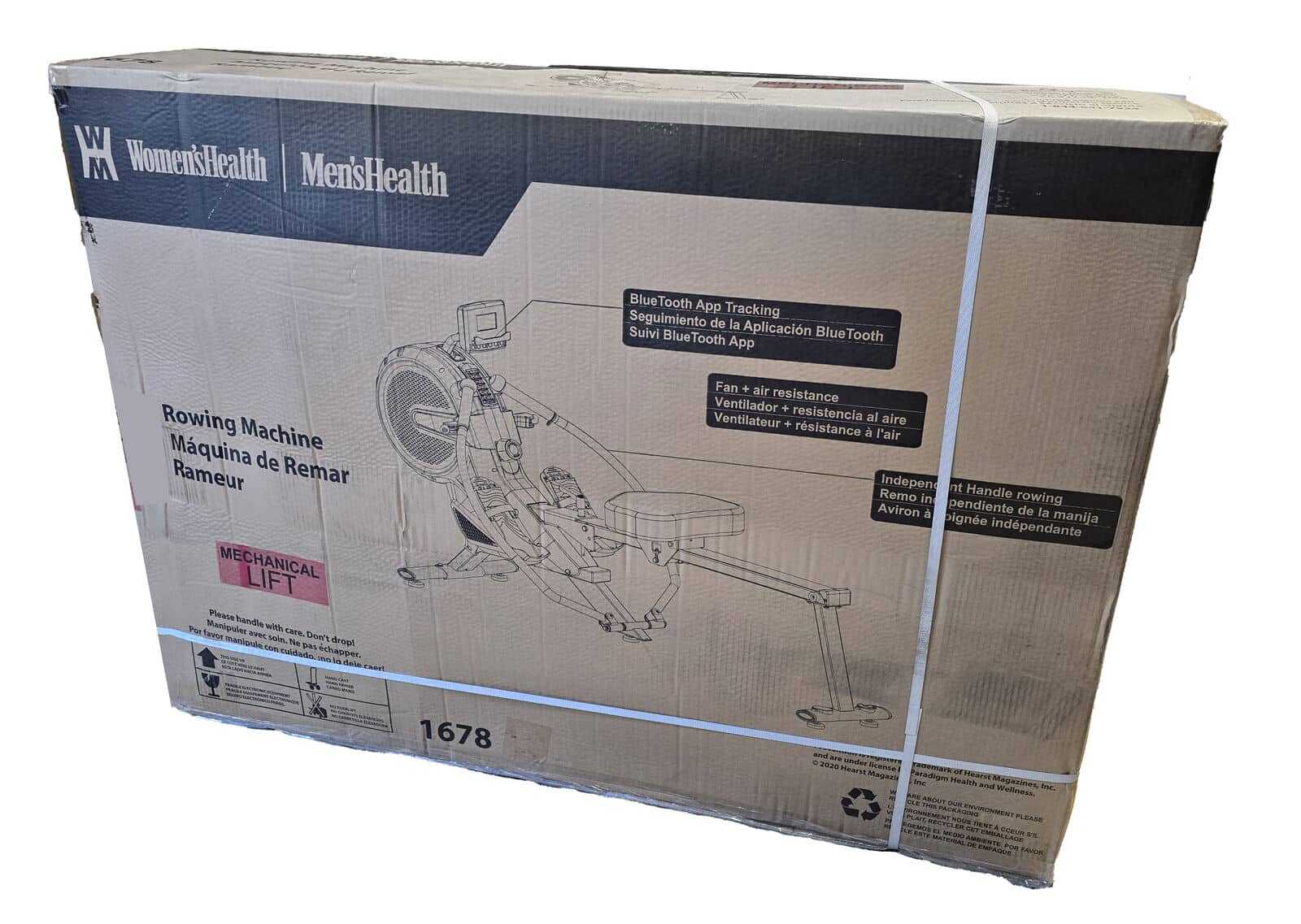 Women’s Health Men’s Health Bluetooth Dual Handle Magnetic Rower model 1678