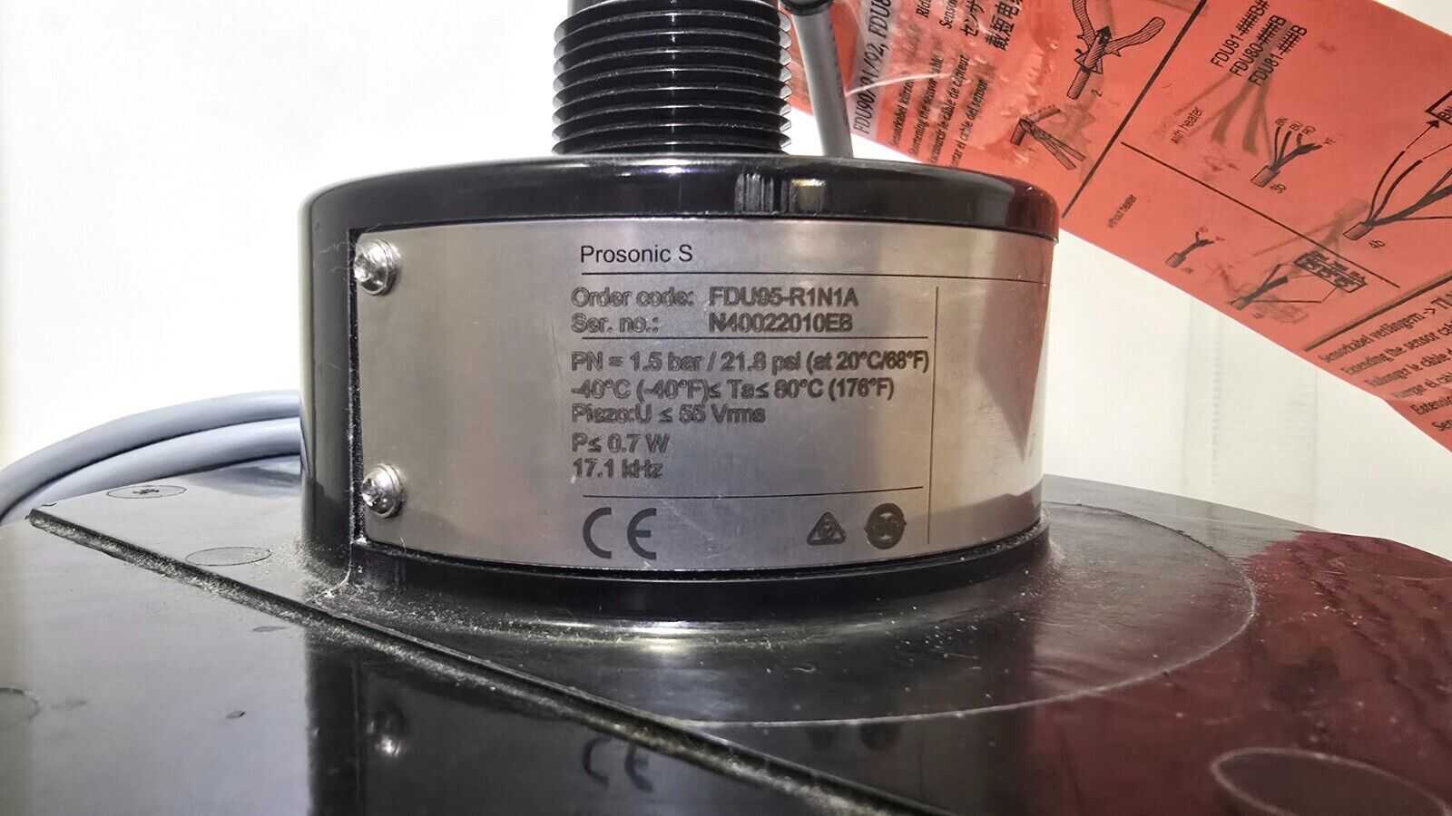 Endress Hauser Prosonic S FDU95-R1N1A Ultrasonic Measurement Device