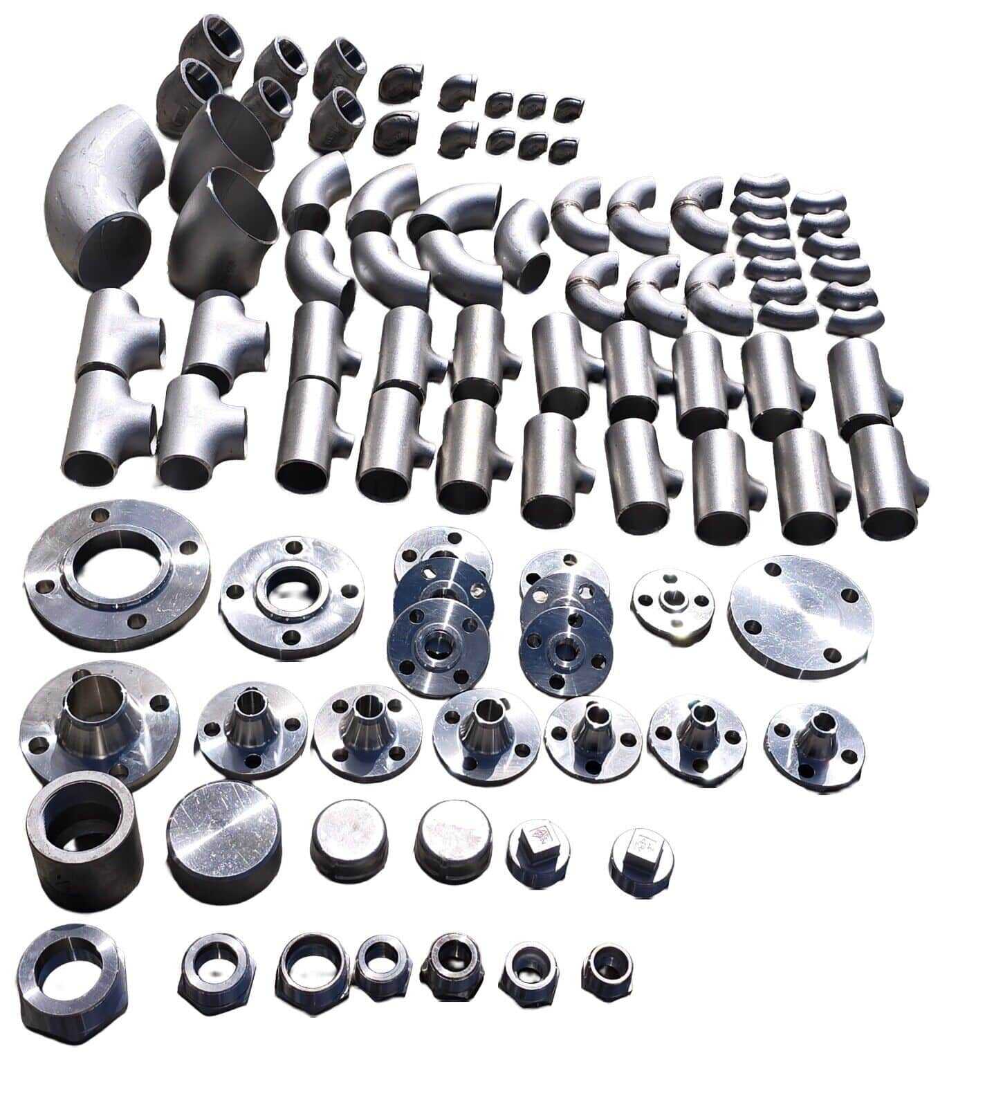 Lot of 95 Pieces 1/2" to 4" Stainless Steel Laboratory Plumbing Fittings