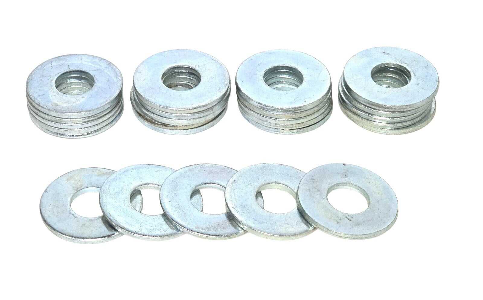 Lot of 25 Each Steel / Zinc Flat Washers for 3/4" Bolt x 2" OD x 0.140 Thick