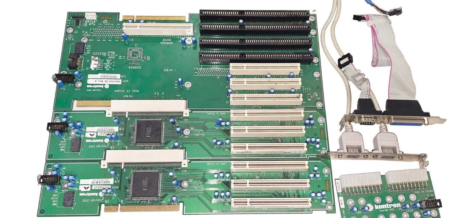 Kontron PCI-749-VE2-02 Pentium 4 SBC w/ Backplane, I/O Cards, Cables