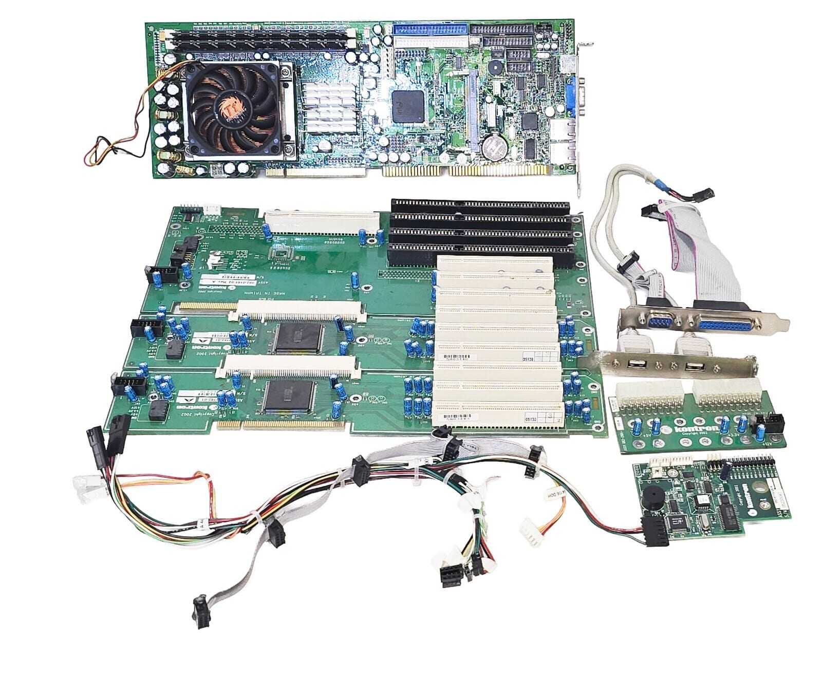 Kontron PCI-749-VE2-02 Pentium 4 SBC w/ Backplane, I/O Cards, Cables