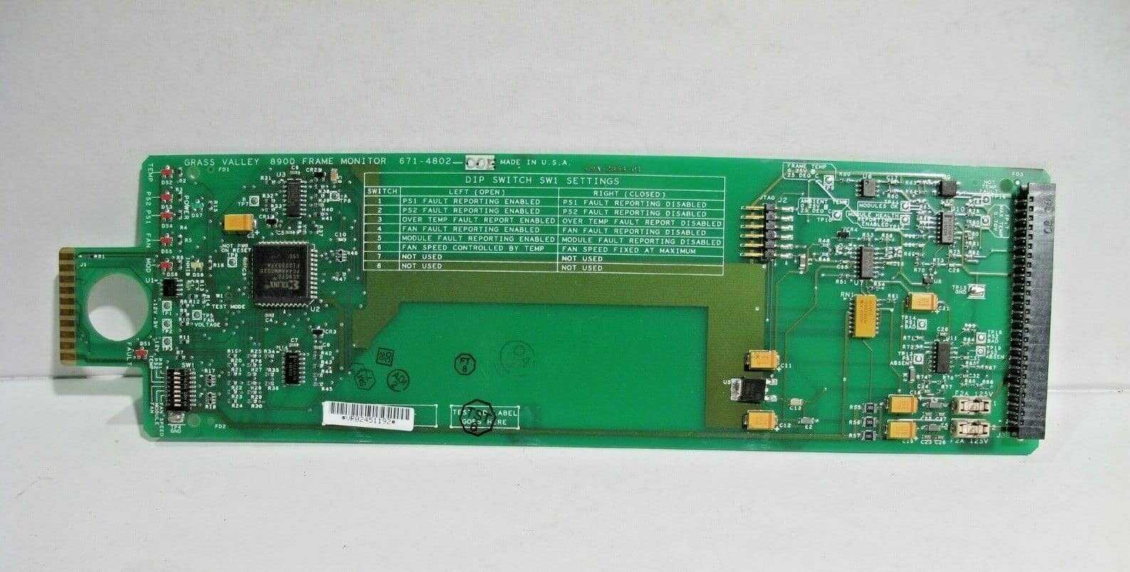 GRASS VALLEY 8900 FRAME MONITOR 671-4802-00E