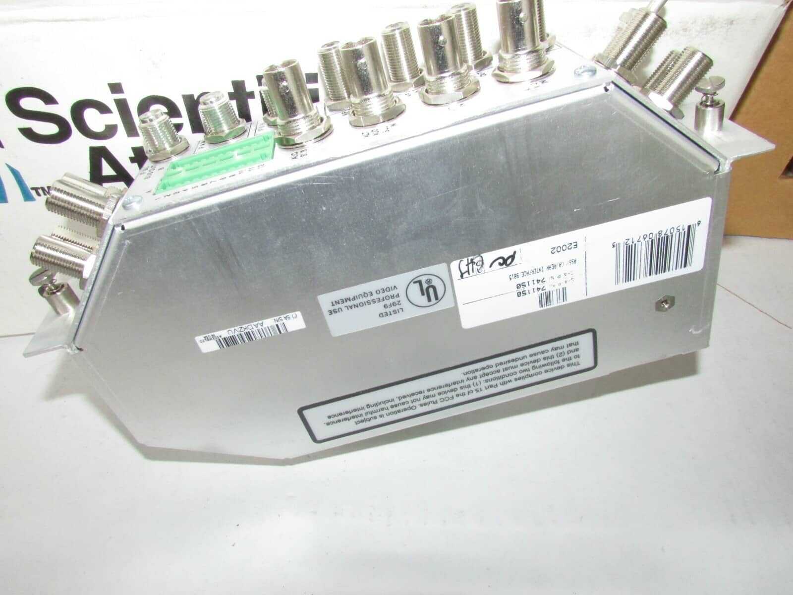 Scientific Atlanta 741150 REAR INTERFACE 9815
