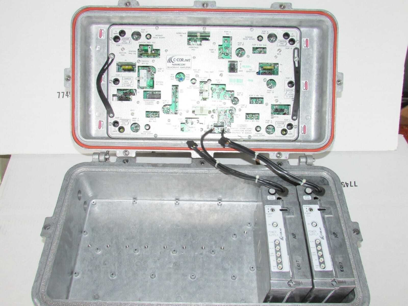 C-COR NAVICOR QUADRANT NODE AMPLIFIER 499.25 MHz NQ25DJTL06C4C1