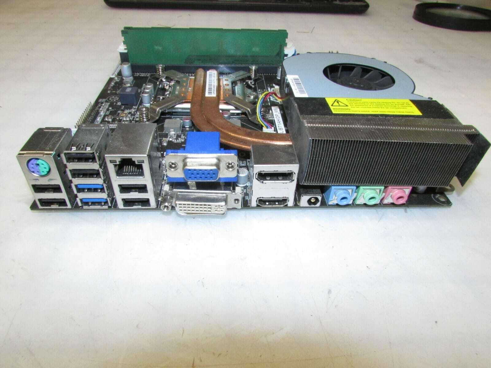 Asus P8B753L/BT1AH/DP_MB MOTHERBOARD W/ I3-3240 + 4GB RAM + H/S AND FAN