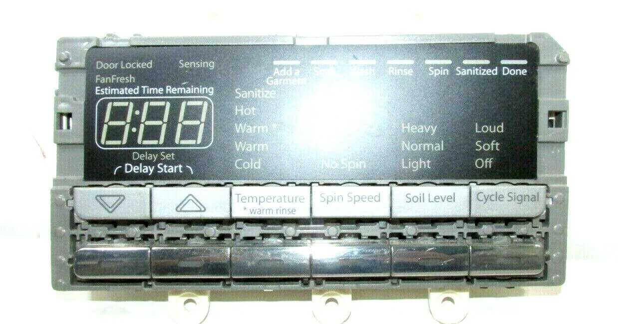Whirlpool Washer User Interface W10352339 W10348027