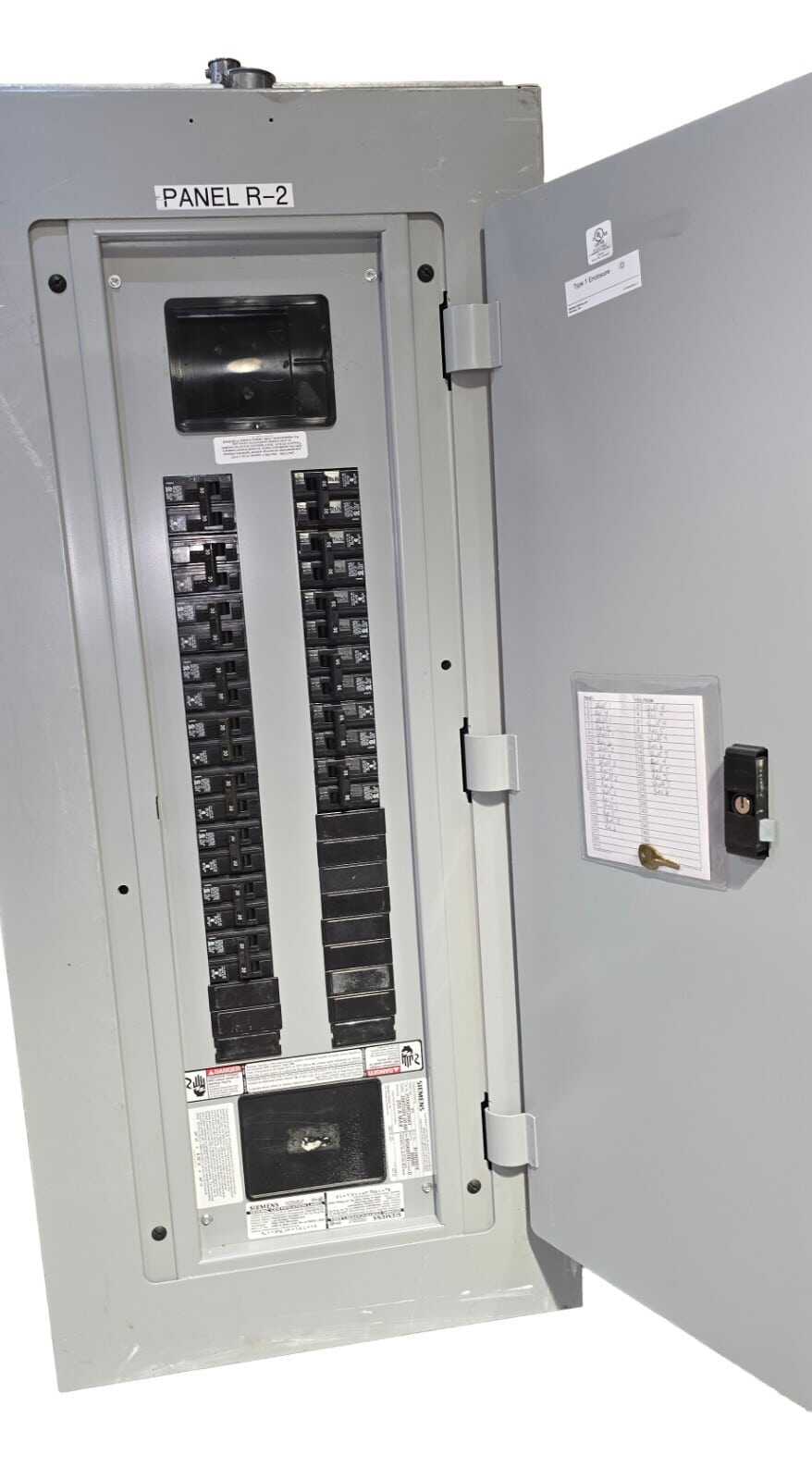 Siemens P1X42MC250AT Panelboard 250A 208V 3Ø w/15 B230 30A 2-Pole Breakers