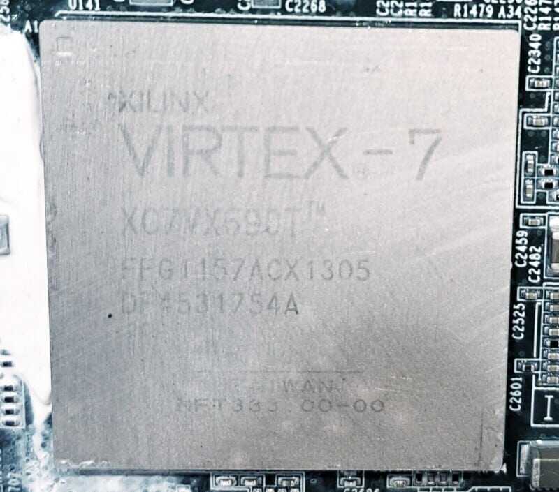LOT OF 36 XILINX VIRTEX 7 CHIPS FOR SALVAGE ON 9 BOARDS