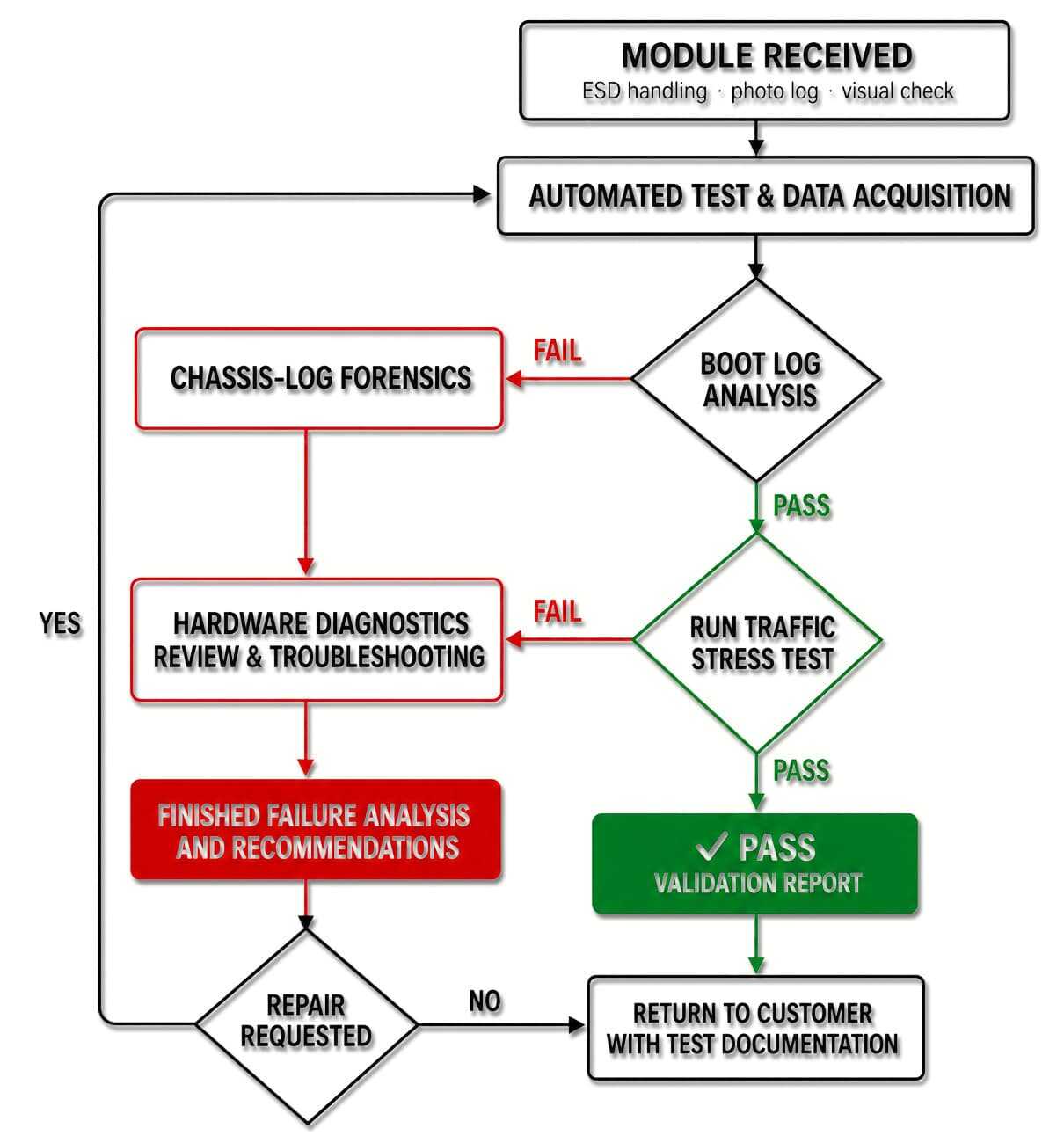 Ixia Load Module Test & Diagnosis Service - Certified Testing