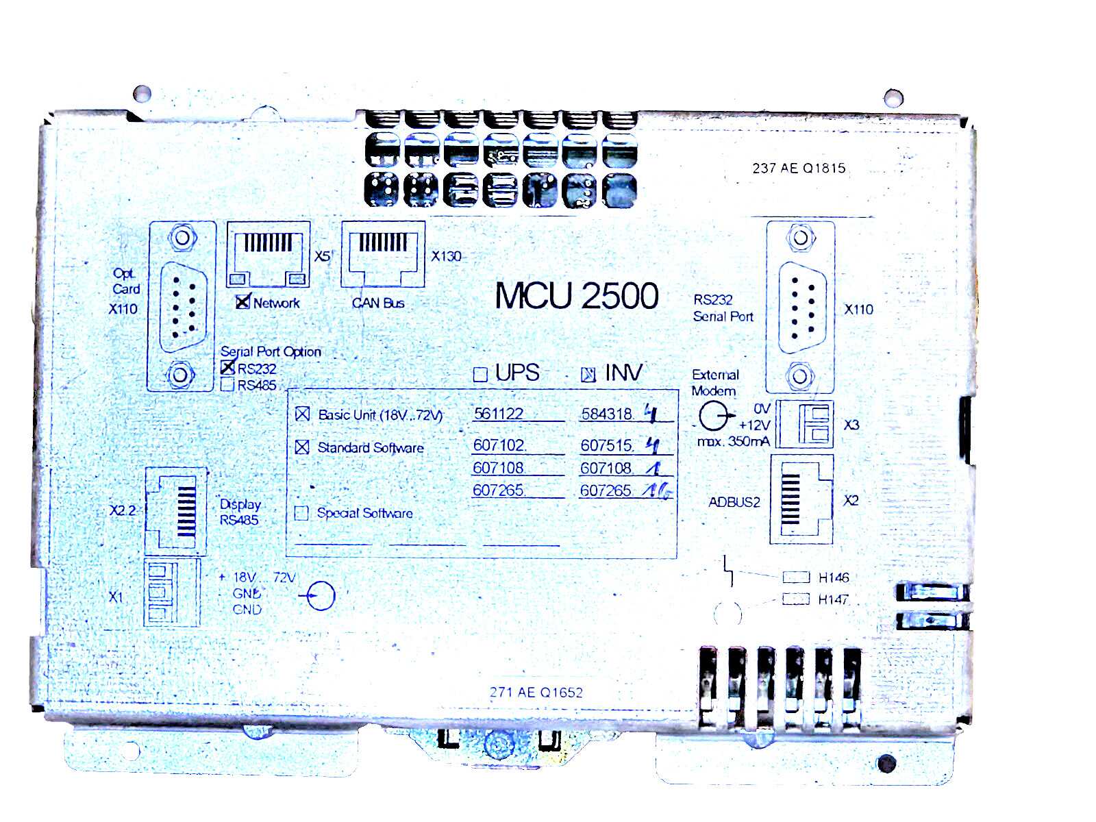 Benning MCU 2500 Monitoring Control Unit 584318 Inverter 18V to 72V Ethernet