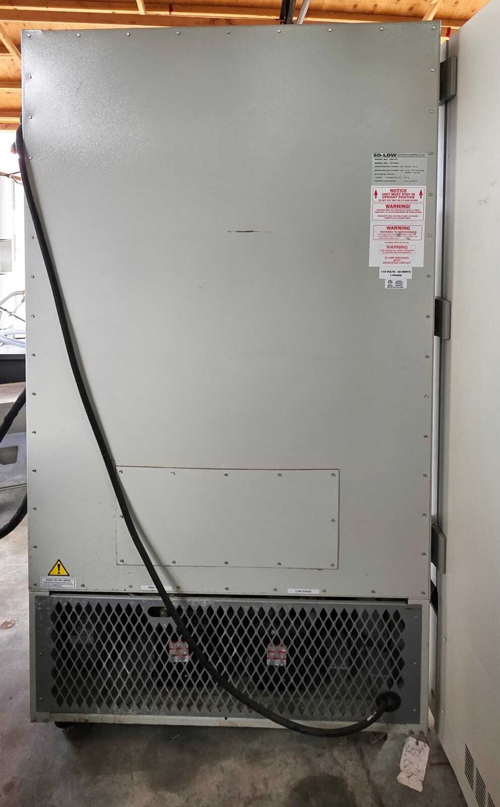 So-Low U85-22 -85C Ultra Low Lab Freezer 22 Cu Ft CO2 Backup Tested