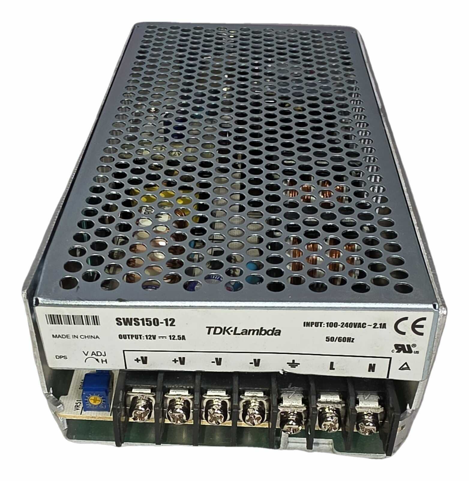 TDK-Lambda SWS150-12 Power Supply 12V 12.5A 150W AC-DC Enclosed PFC 100-240VAC