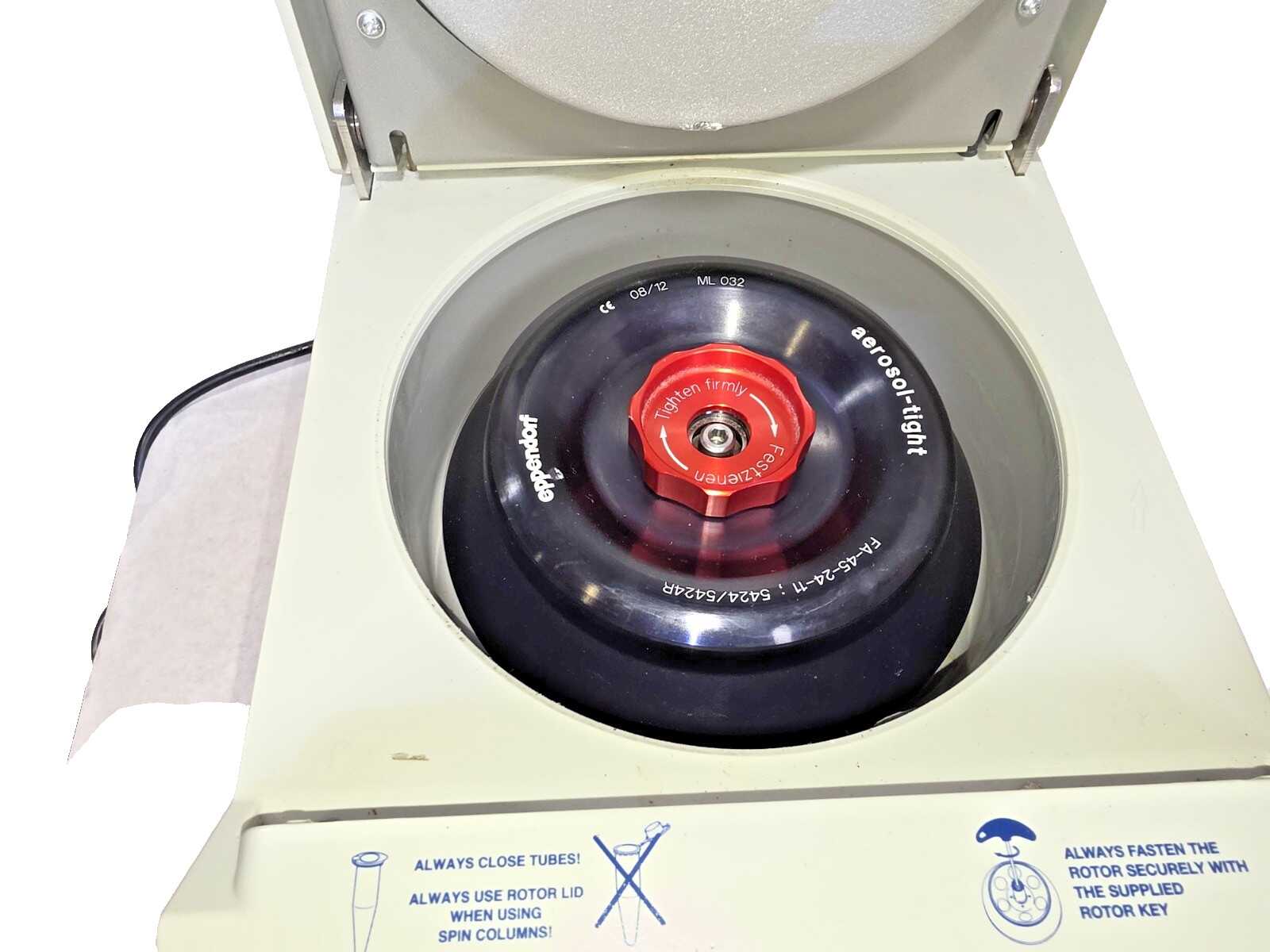 Eppendorf Centrifuge 5424 Microcentrifuge 24 Place FA-45-24-11 Rotor 15000 rpm