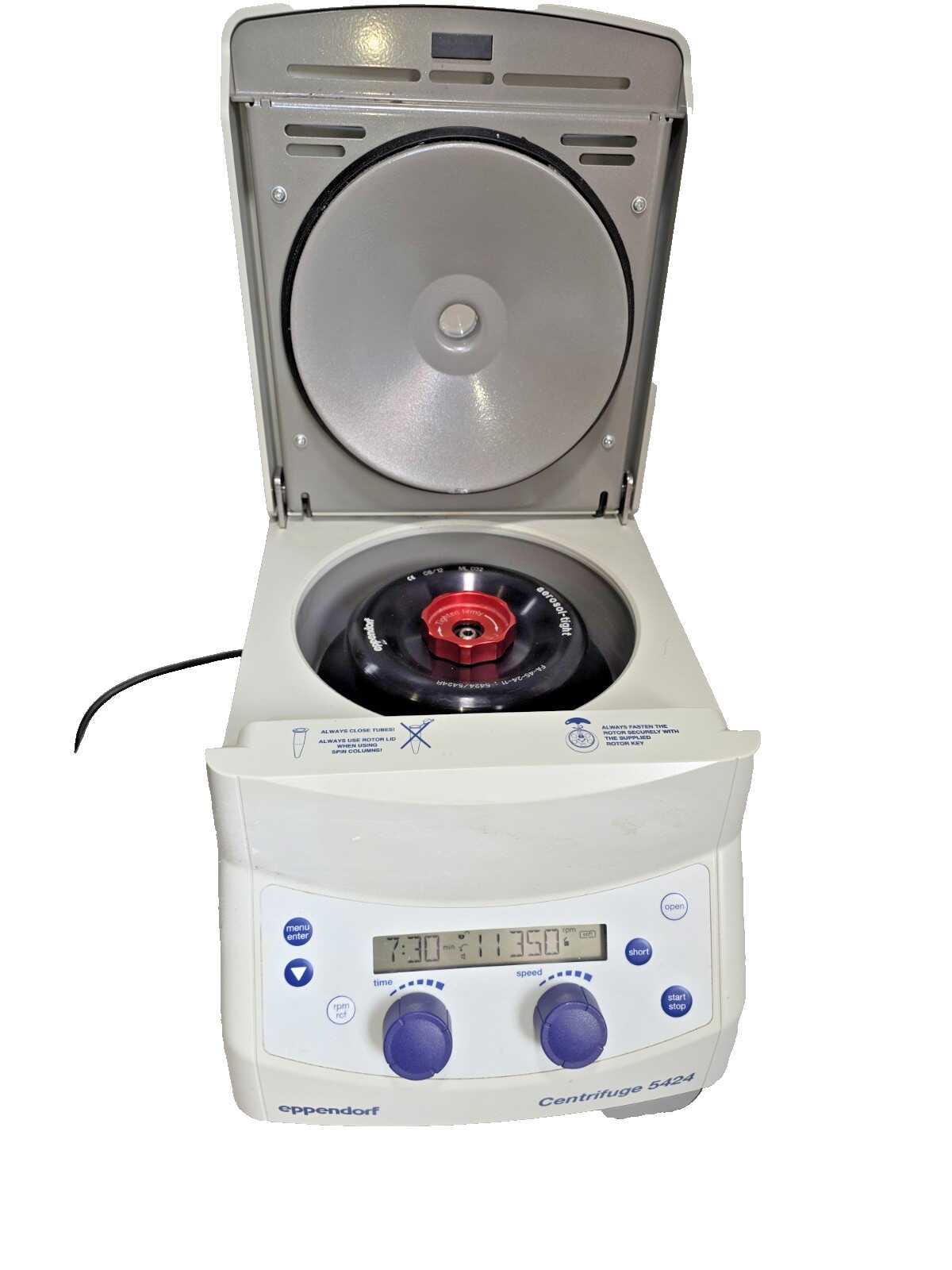 Eppendorf Centrifuge 5424 Microcentrifuge 24 Place FA-45-24-11 Rotor 15000 rpm
