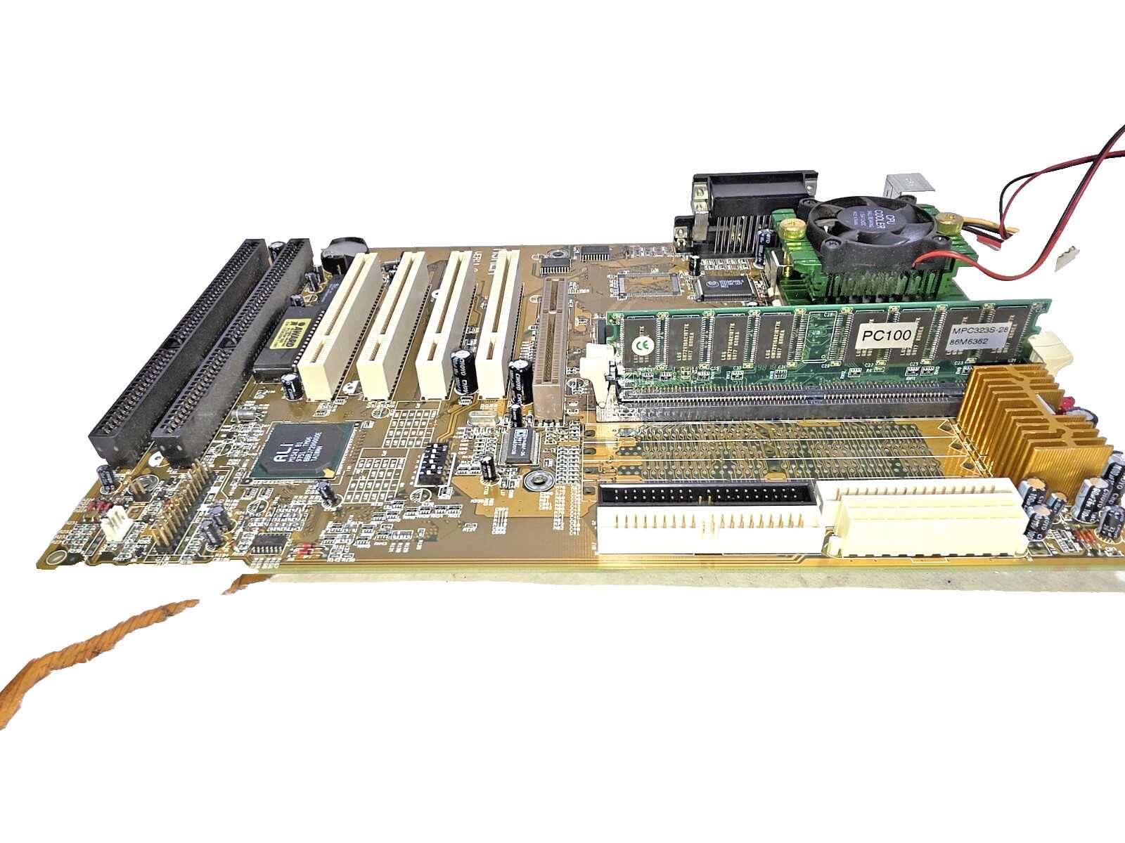 Biostar M5ALA Socket 7 ATX Motherboard AMD K6-2 300 32MB Aladdin V AGP PCI ISA