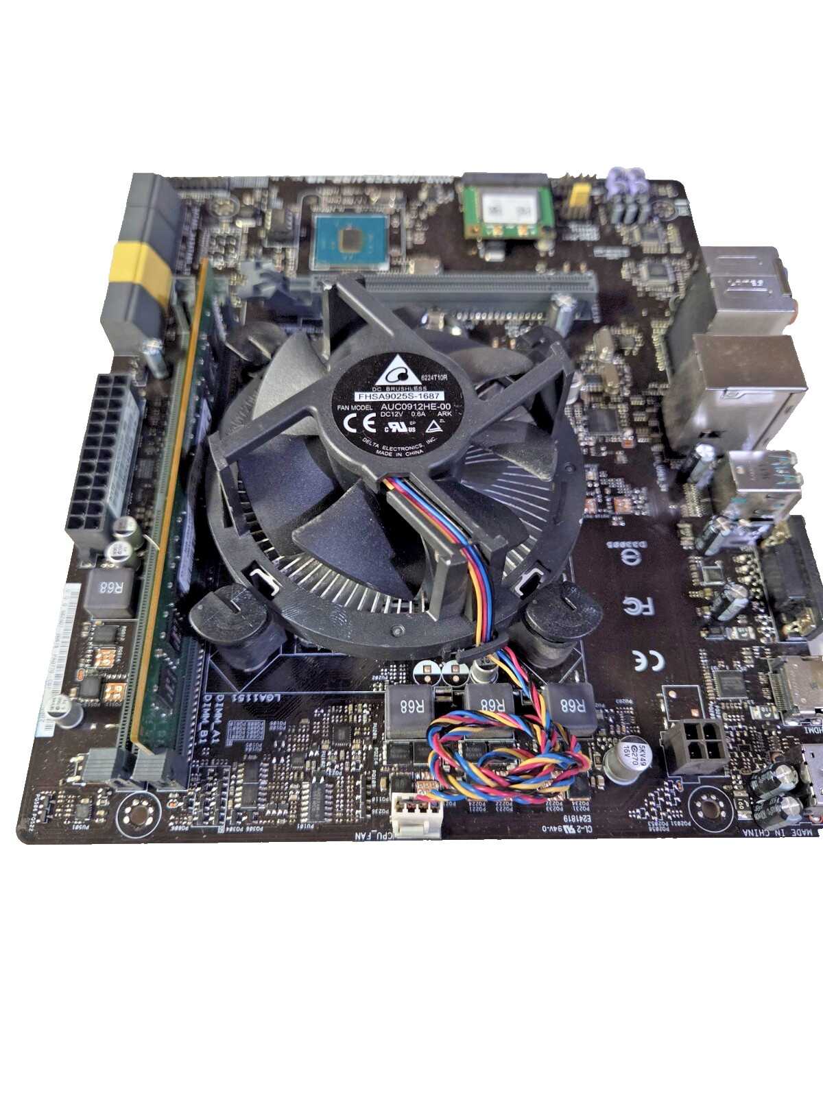 ASUS H110-I/M32CD4/DP LGA1151 Motherboard Intel i3-6100 8GB DDR4 Cooler WiFi