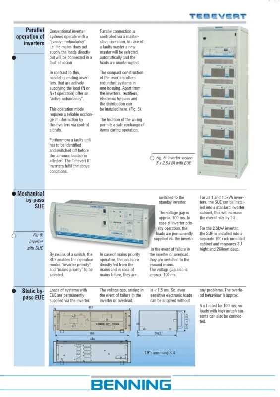 Benning Tebevert 5000 G48E120/41.7/3rfg-PWE, 120325.14 583513.2 5kVA Inverter